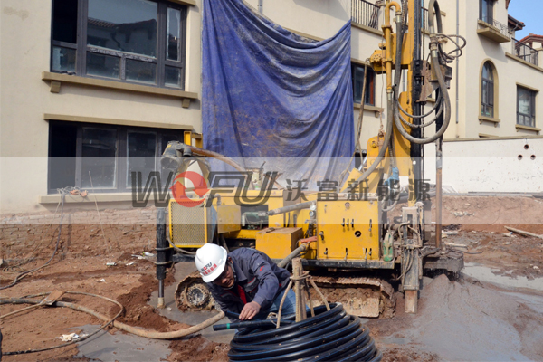 青島沃富地源熱泵施工、鉆井、地埋管---嚴格按照設計施工---沃富新能源