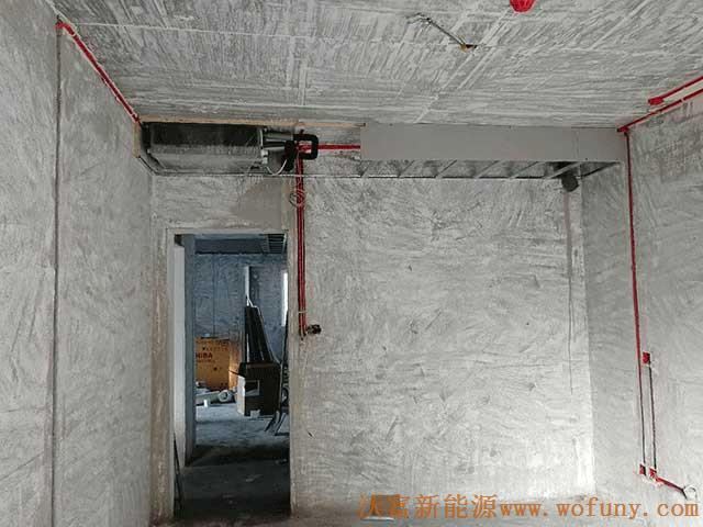 青島科技大學科翠苑大平層公寓多聯機中央空調系統施工&mdash;&mdash;室內機安裝整體示意圖