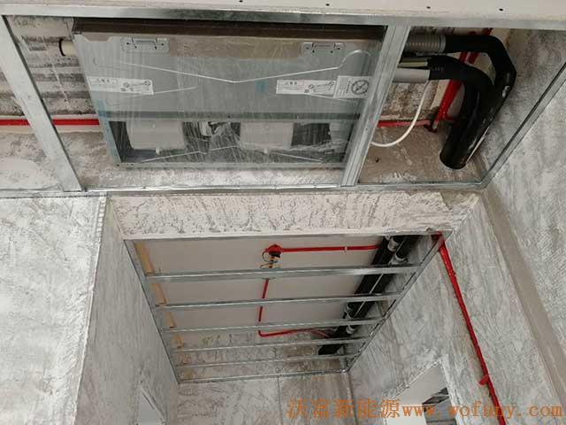 青島科技大學科翠苑大平層公寓多聯機中央空調施工&mdash;&mdash;多聯機中央空調室內機吊頂安裝圖