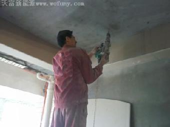 青島中央空調室內機安裝打孔